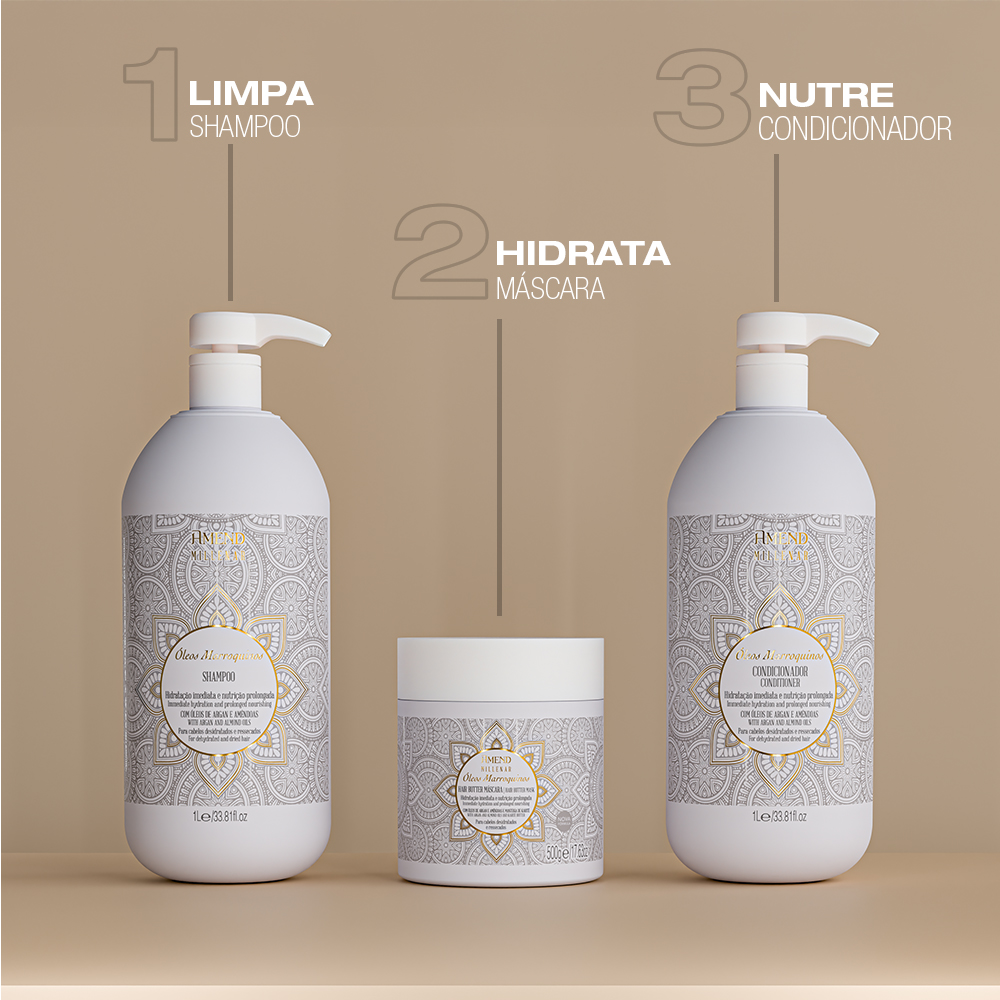 Shampoo Amend Millenar Óleos Marroquinos 1L image number 5